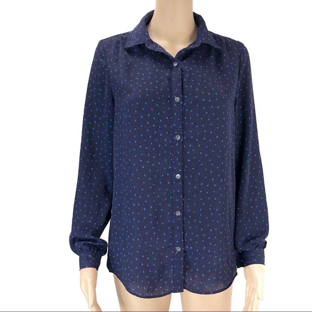 Lands end button down polo shirt blue size 6 (#27) - Picture 1 of 8
